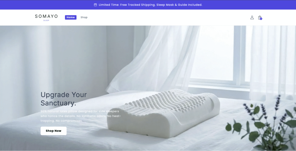 [somayo sleep] home page snapshot